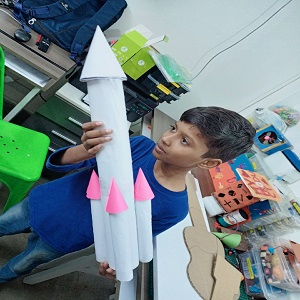 Image of Project 3 - Building Rockets with Waste paper Rolls